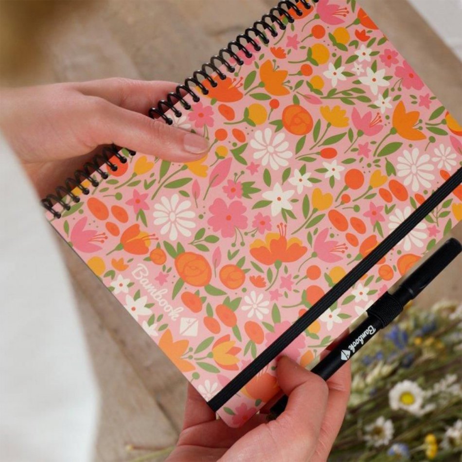 Uitwisbaar notitieboek A5 Floral
