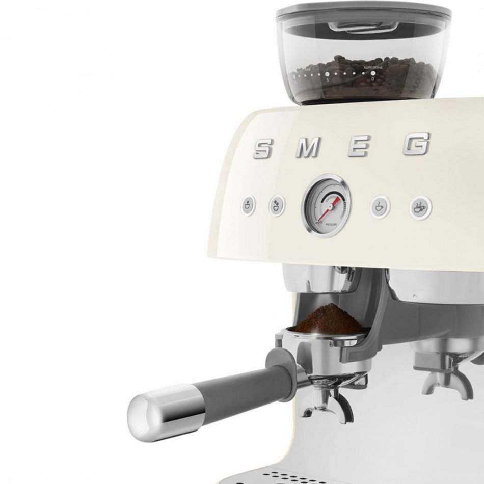 Espressomachine Met Bonenmaler Creme